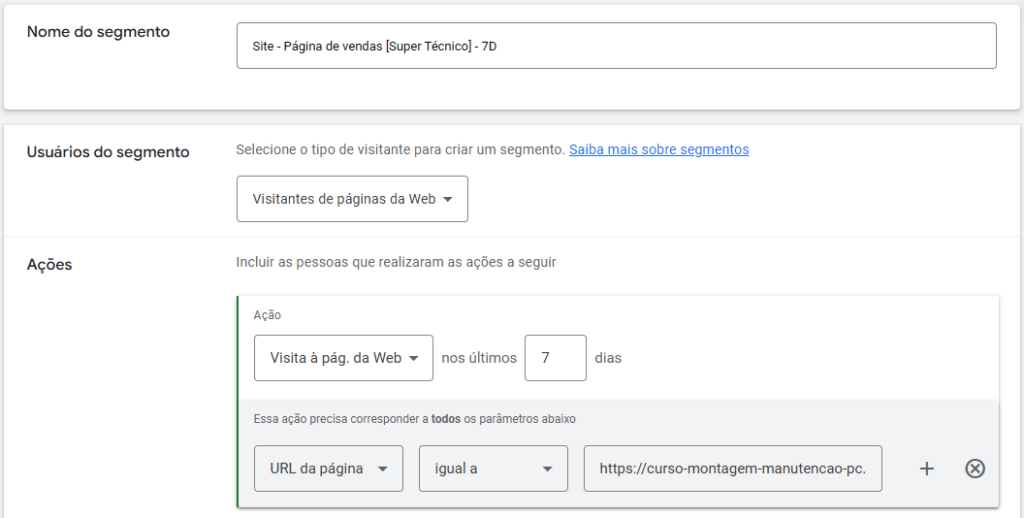 google ads gerenciador de públicos-alvo