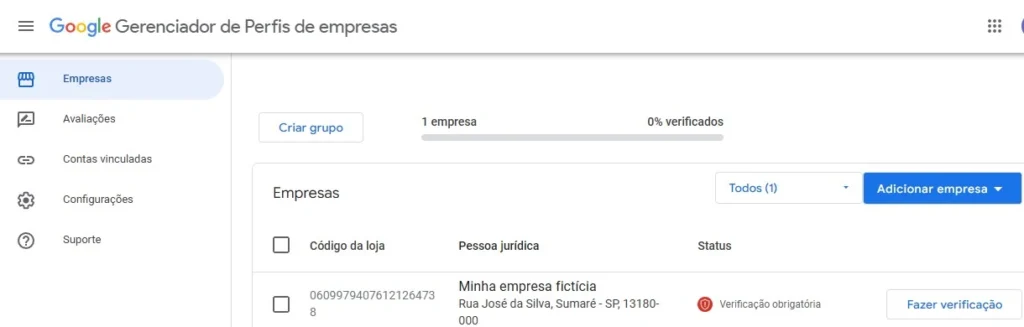 google meu negócio gerenciamento de empresas