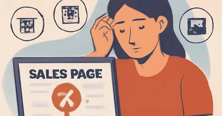 7 erros comuns em páginas de vendas que matam conversões